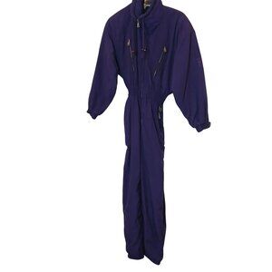 Bogner Womens Purple Ski Overall Size 8 Nylon/Polyamide VTG 80's New Old Stock